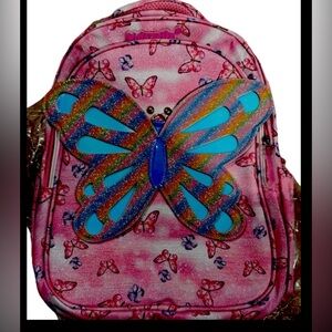 Pink Butterfly Kids Backpack